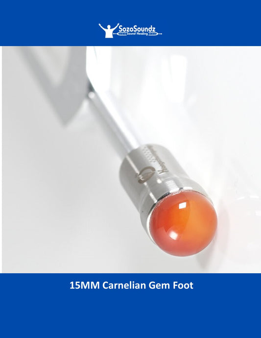 Carnelian 15mm Gem Foot Attachment
