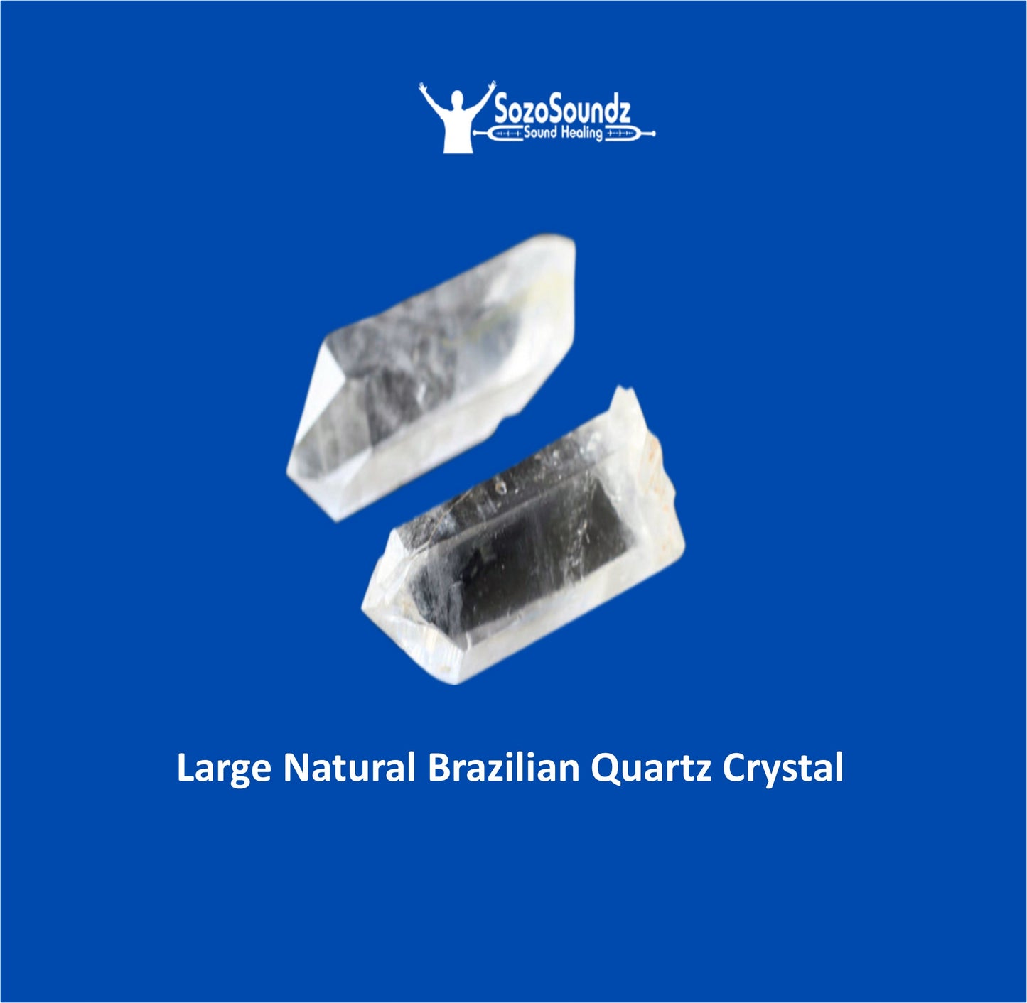 Large Natural Brazilian Quartz Crystal 1.5-2+ inches