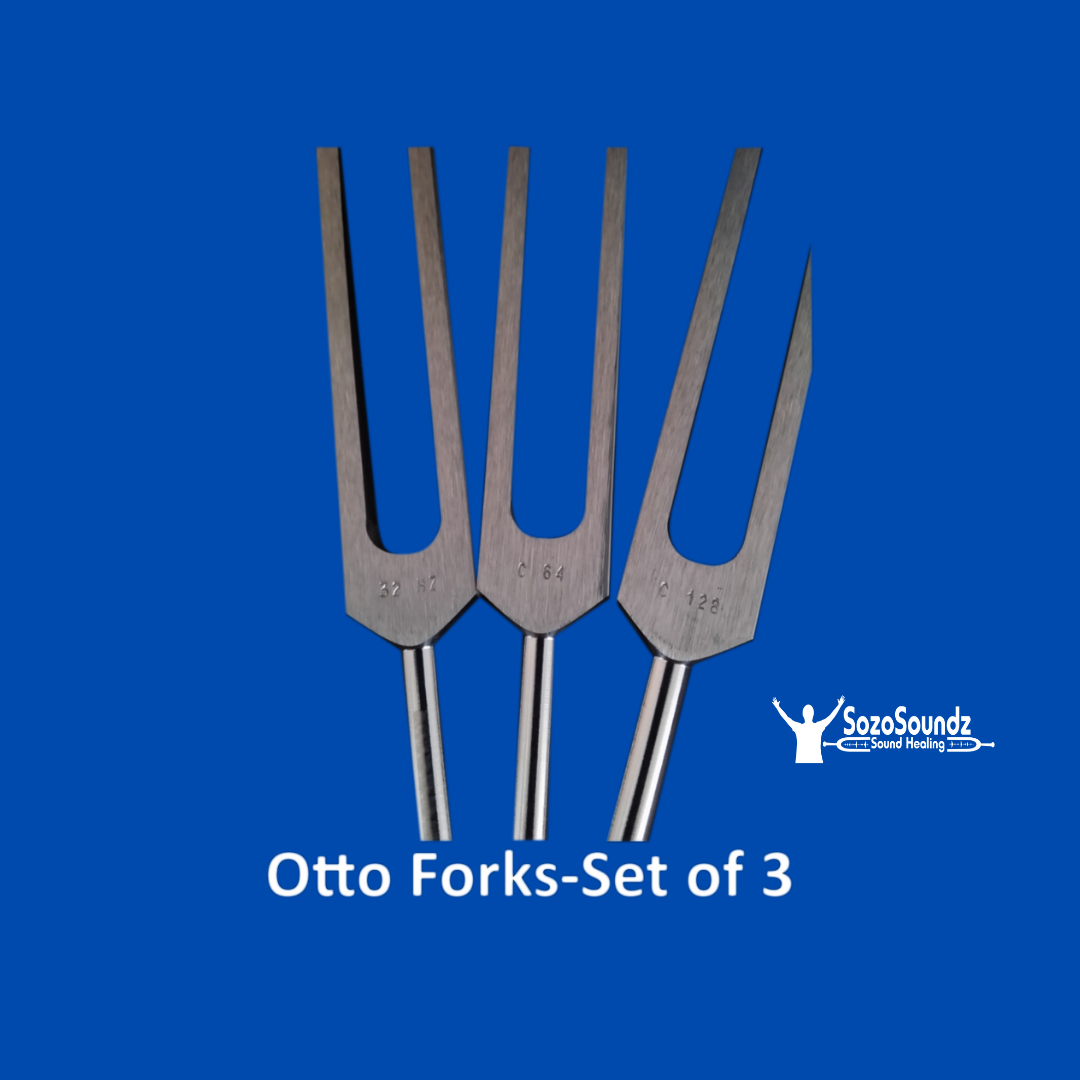 Otto Tuning Forks - Set of 3  (32 Hz, 64 Hz, 128 Hz - SozoSoundz Tuning Forks